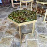 Side table in zelliges