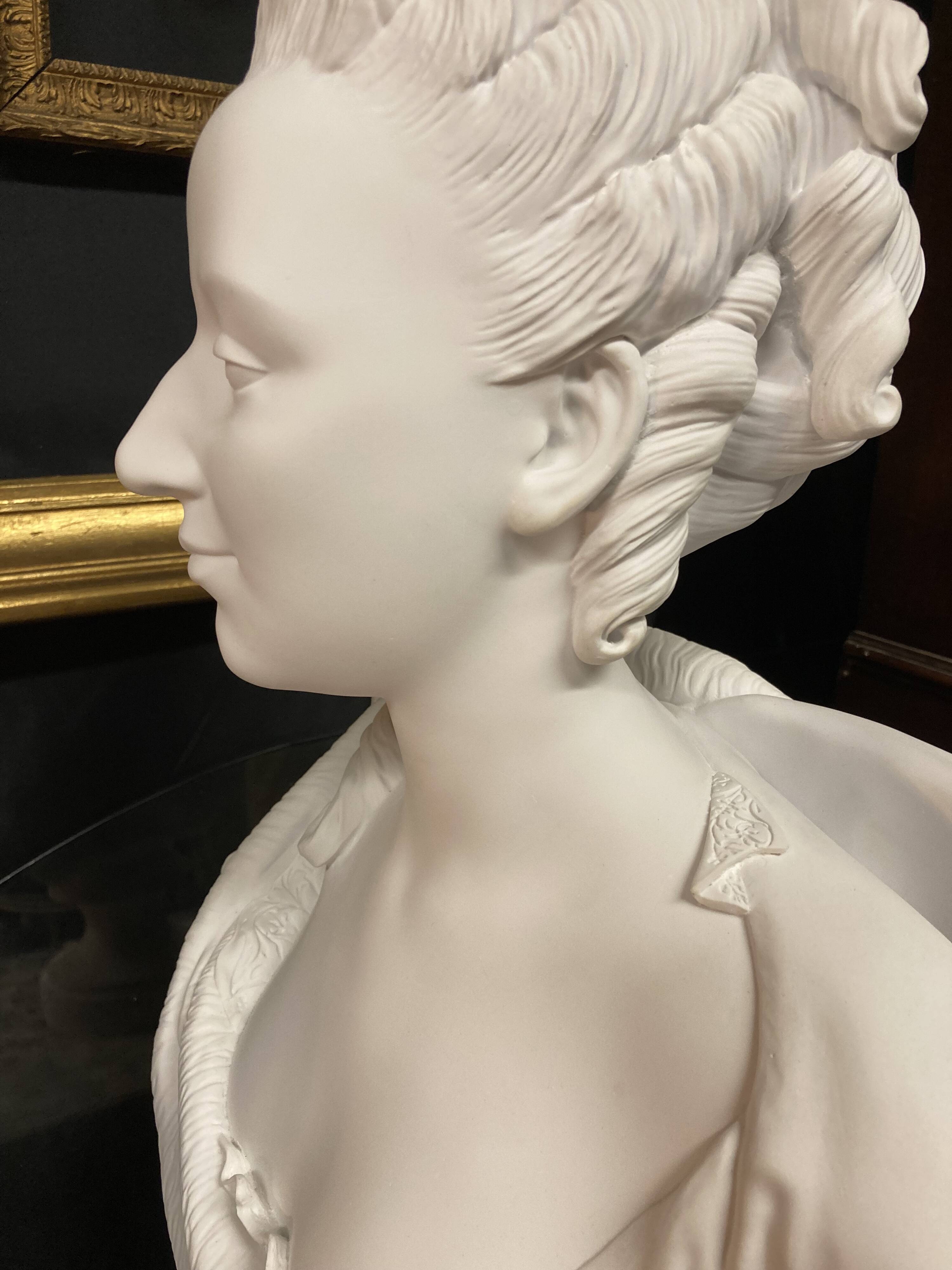 Jean-Baptiste Fournier, Bust of Marie-Antoinette after Augustin Pajou