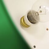 Vintage Green Italian Pool Table Lamp in Brass and Plastic