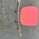 Vintage red Formica & chrome chair — 50s/60s Pop Chic style