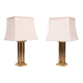 Lampes de table Hollywood en laiton Form des années 1970 Allemagne