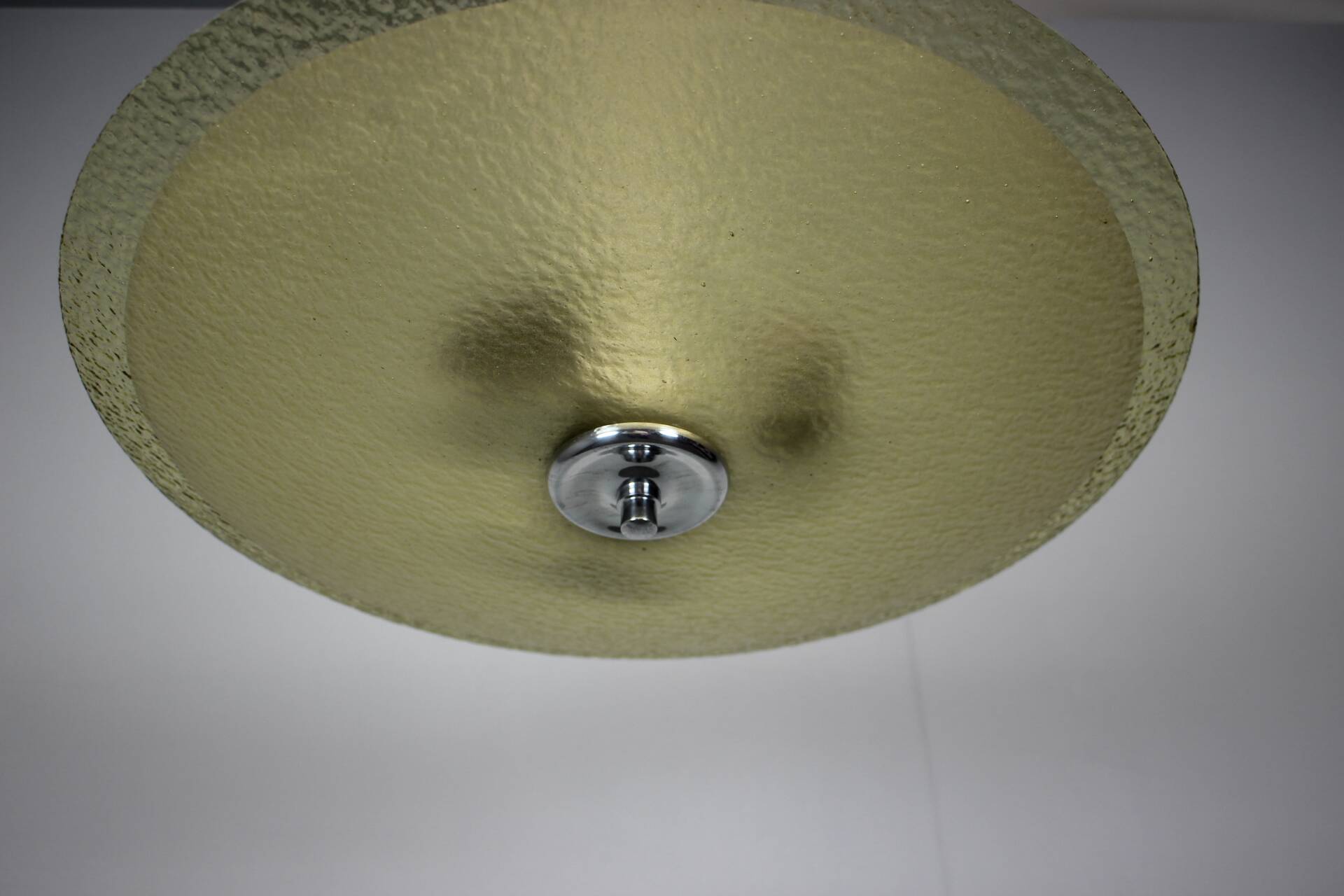 Mid-Century Glass Pendant, 1960s, Czechoslovakia