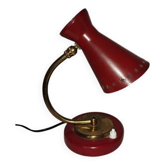 Lampe en métal années 50