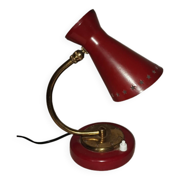 Lampe en métal années 50