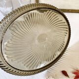 Oval serving dish in Bayel fluted glass