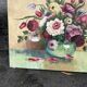 Magnifique Tableau fleurs dans un vase – huile sur toile