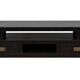 Black wooden TV unit – Asian colonial style, 2 drawers