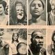 Map and photographic plate on human races from 1951