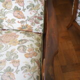 Four 1950s armchairs - wooden armrests