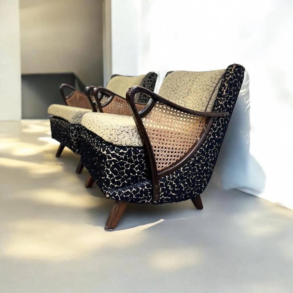 2 fauteuils cocktail vintage