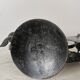 Vintage Forged Iron Grape Leaves Candlestick - Yugoslavia Mid-Century Decor