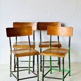 Vintage  School Chairs, set of 4