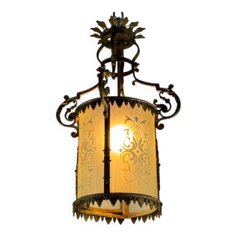 Bronze lantern in Napoléon III style circa 1900
