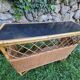 Vintage wicker bar stool set