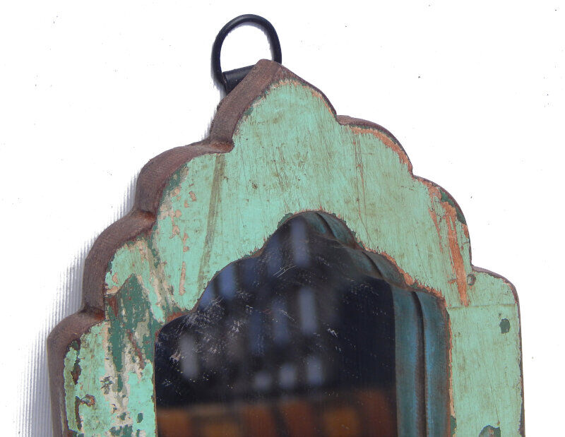 Mirror green skate ancient - 14x26cm