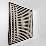 Marcello Morandini carpet kinetic art tufted wool 1989