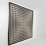 Marcello Morandini carpet kinetic art tufted wool 1989