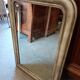 Miroir Louis Philippe patine shabby chic blanc gris 65x96cm