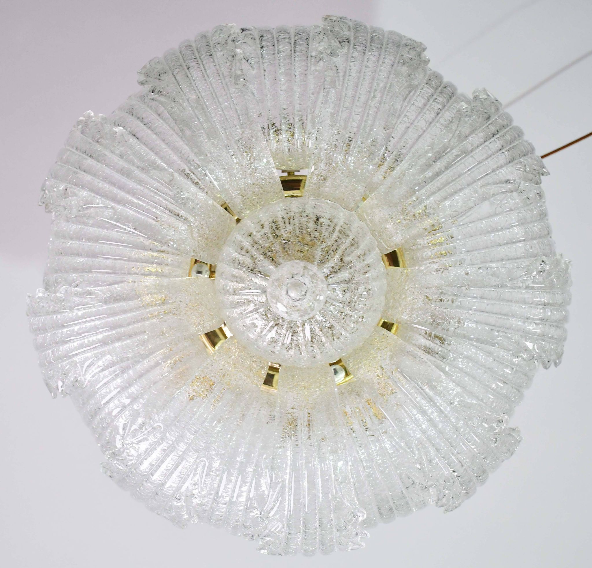 Garda, luxury Italian Murano glass ceiling light or flush mount, 1980s