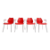 Set of 4 Maui Kartell chairs by Vico Magistretti, 1980s