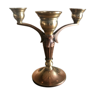 Three-pointed brass chandelier