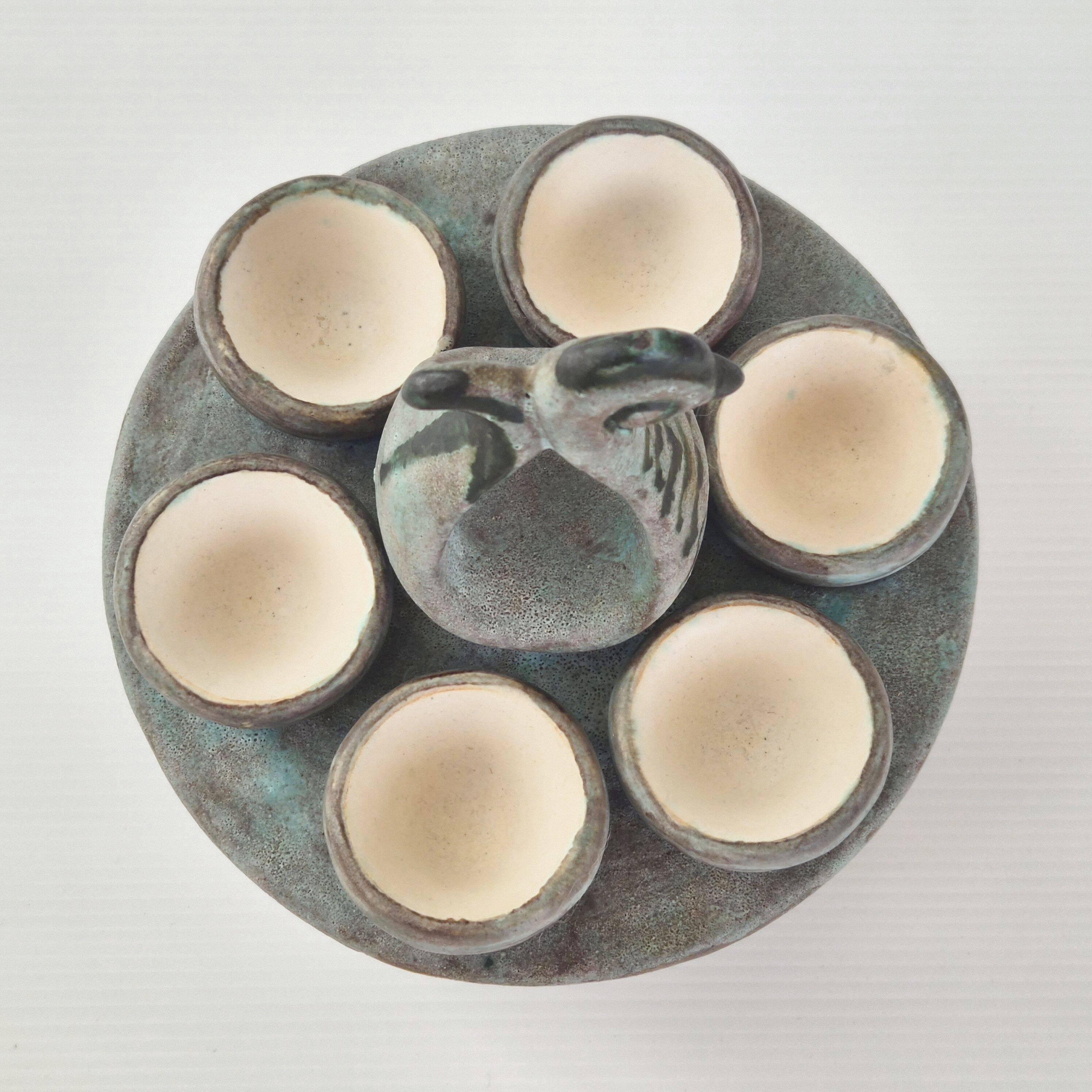 Vintage egg cup holder Ar Seiz Breur