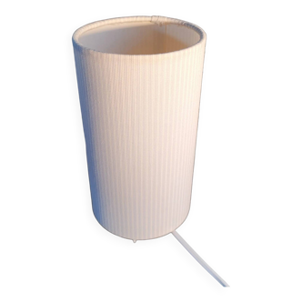 Striped fabric lampshade cylinder lamp