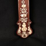 Apostolic Cross in mahogany wood and mother-of-pearl inlay, Tonkin, 19th century