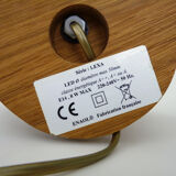 Modular lamp design in wood enaol