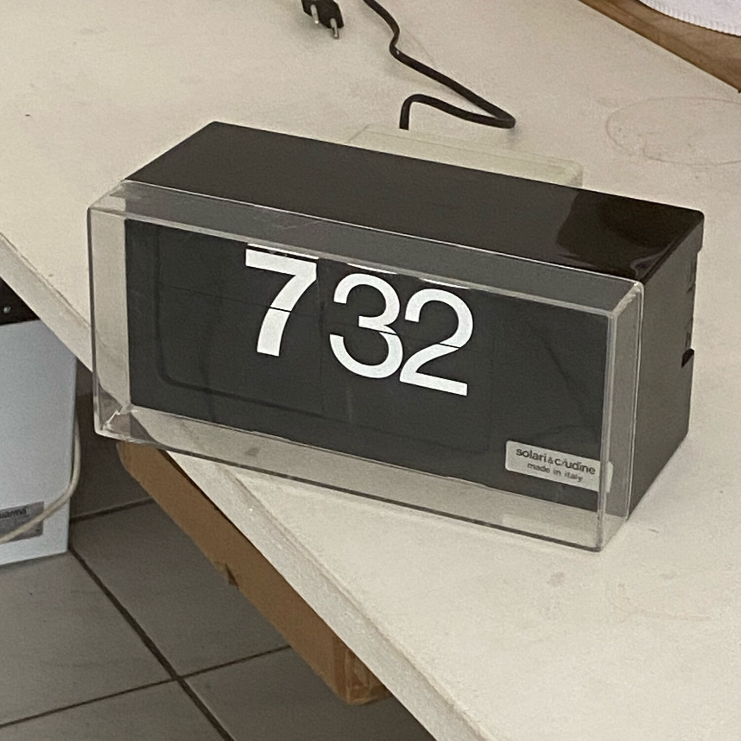 Clock flip solari cifra6 vintage 80s