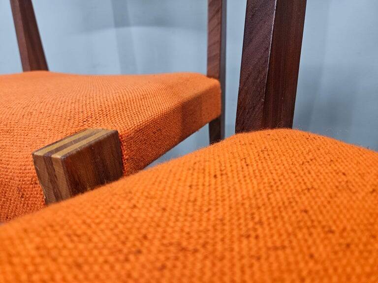 Set of Four Rare Teak PIA Chairs by Poul Cadovius, Girsberger, Denmark, 1960s