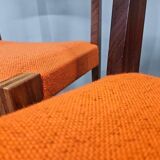 Set of Four Rare Teak PIA Chairs by Poul Cadovius, Girsberger, Denmark, 1960s