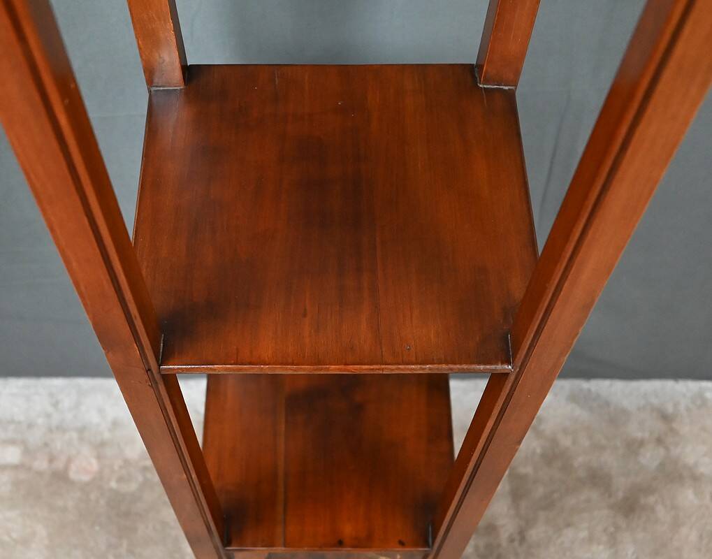 Large Cherry & Walnut Stool, Asian style – Early 20th century