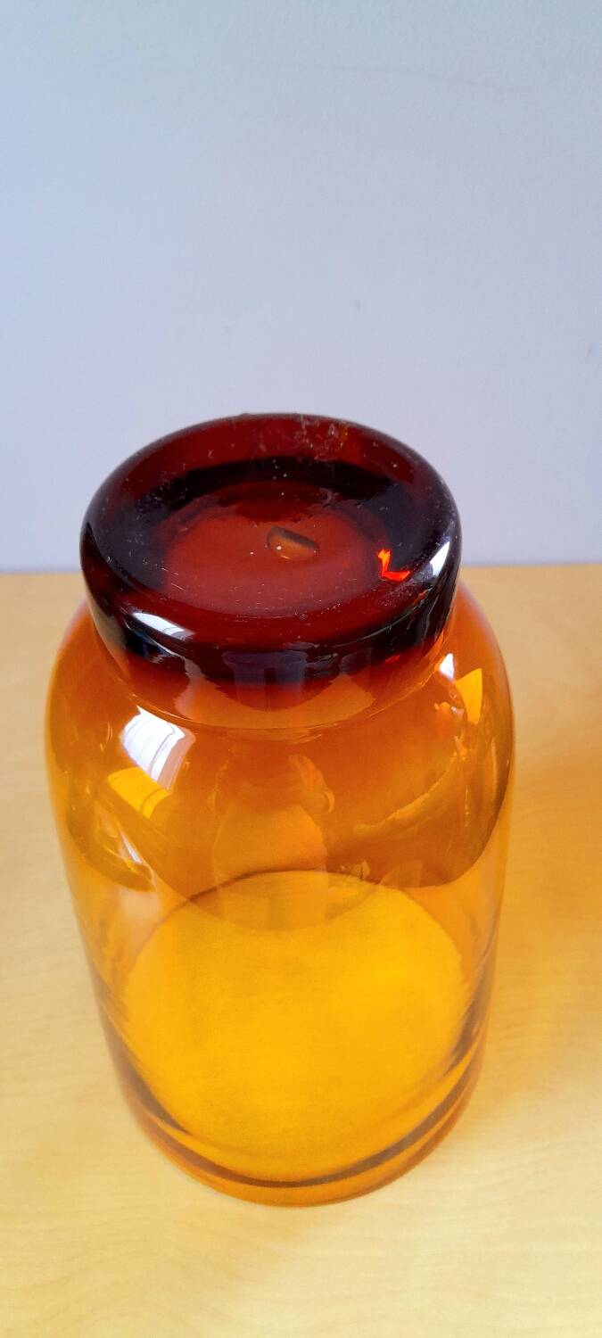 Large amber vase 1970