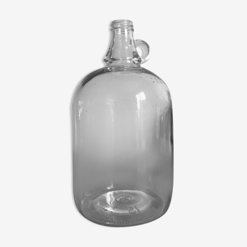 Bottle in transparent glass one gallon (3.8litres)