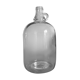 Bottle in transparent glass one gallon (3.8litres)