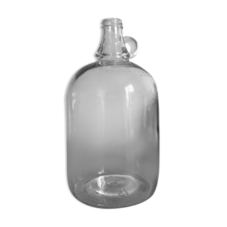 Bottle in transparent glass one gallon (3.8litres)