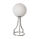 Lamp sphere of frosted glass, chrome steel, art deco, 1950