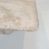 Italian travertine coffee table, 1980's
