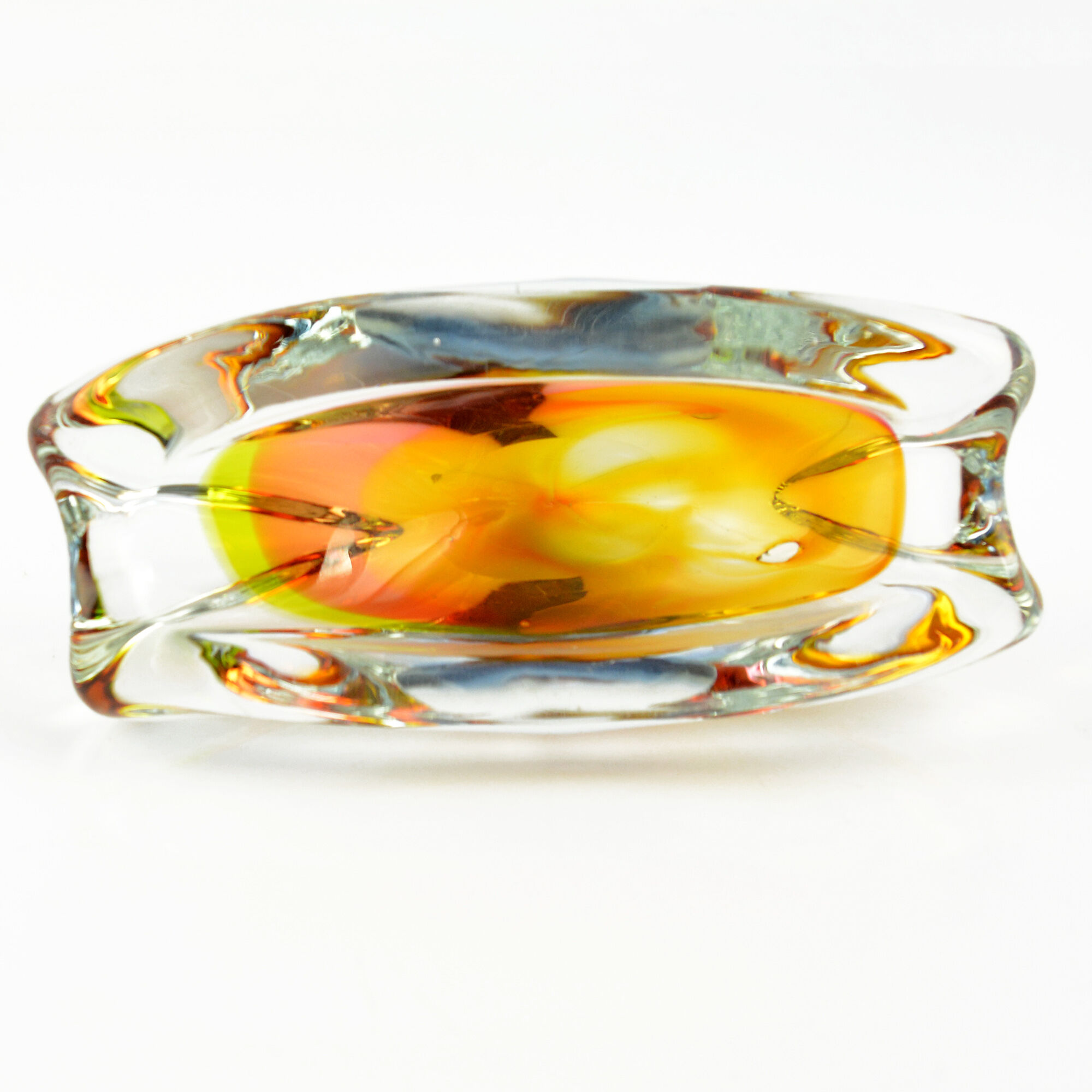 Organic ashtray designed by M. Velíšková, Czechoslovakia of the 1960s