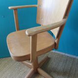 Manus Stephensen revolving office chair for Fritz Hansen. Denmark 1940