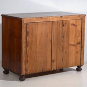 Antique pine chest of drawers with four drawers and brass handles – Central Europe, circa 1900