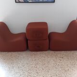 set 2 heater and 2 ottoman vintage Pierre Cardin 1960/70