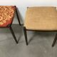 Two tubular steel stools