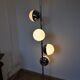 Lampadaire spirale chromé, design 70