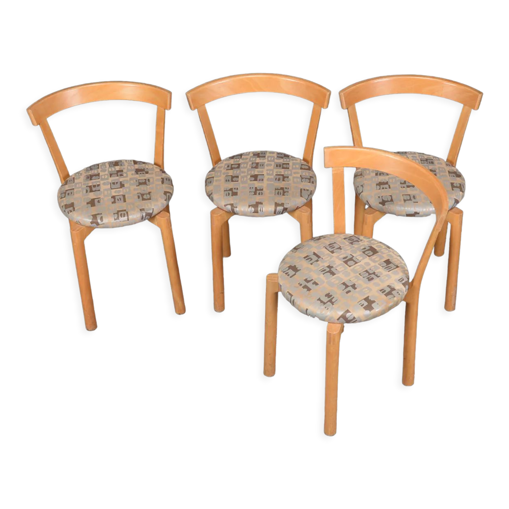 Stretched beech chairs