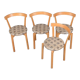 Stretched beech chairs