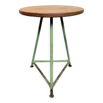 Green Industrial Workshop Stool, 1960s