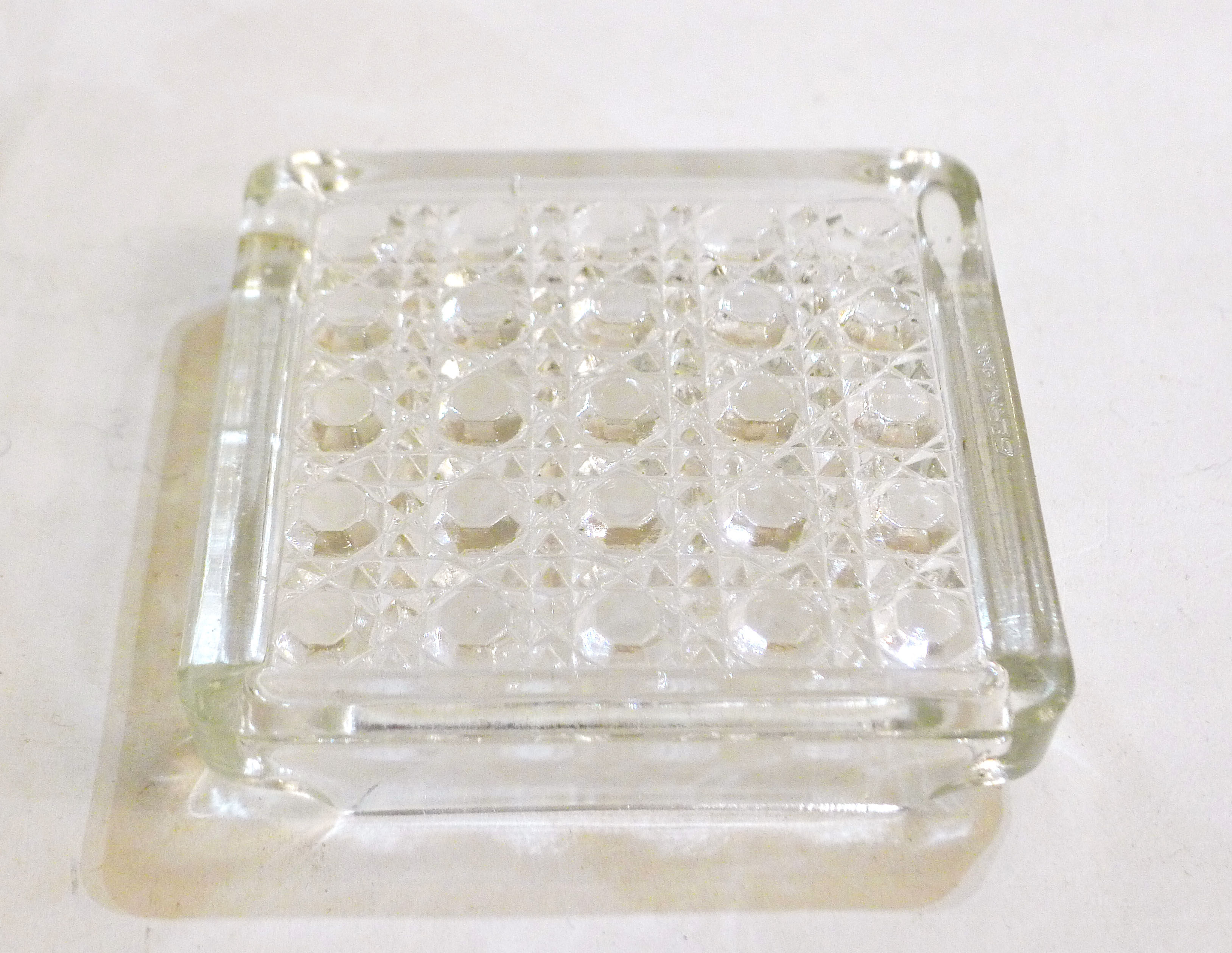 Glass canning ashtray 1970'