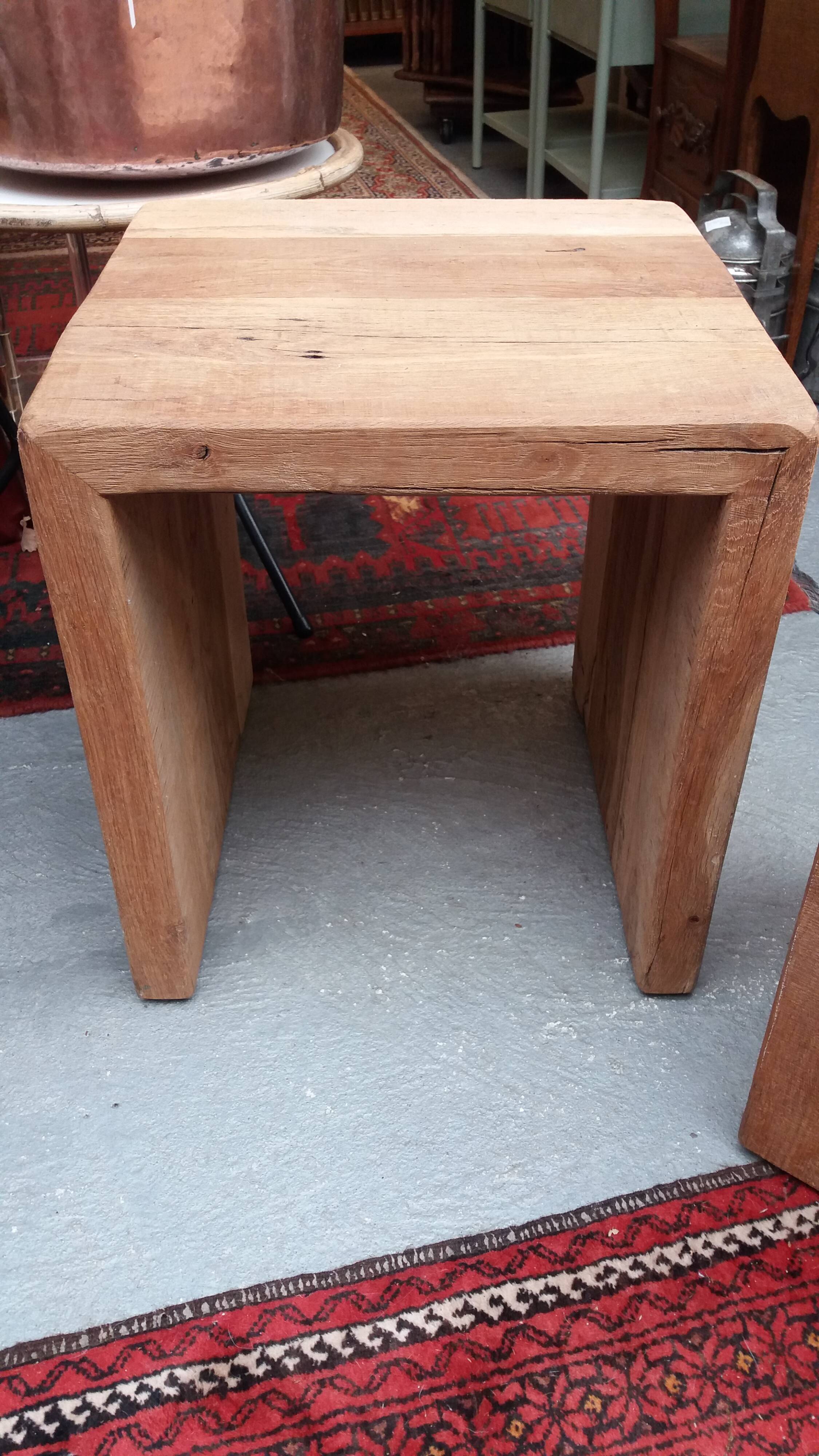 Two Brutalist nesting tables, Flamant house